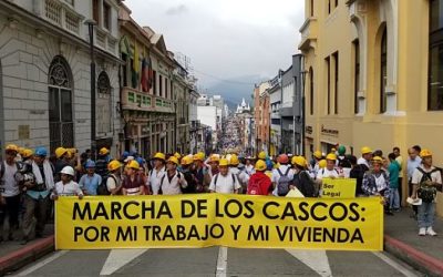 Así se registró la Marcha de los Cascos