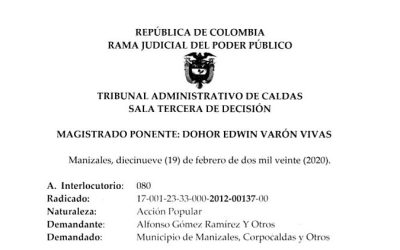 Proceso de acción popular de TierraViva entra en la recta final