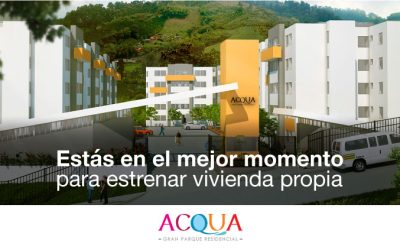 Es momento de estrenar el apartamento de tus sueños en Acqua Parque Residencial