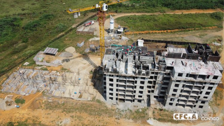 En Palmétum avanzamos en la estructura de la torre 1 y la torre 2