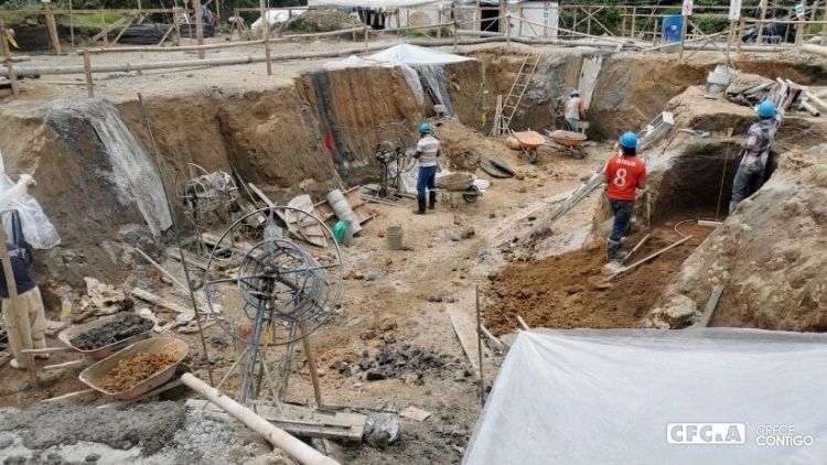 Estamos en cimentación profunda de Amarello etapa 3